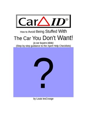 cover image of How to Avoid Being Stuffed With the Car You Don't Want!